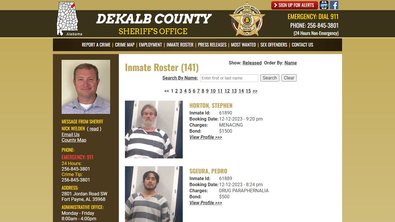 Inmate Roster - Current Inmates Booking Date Descending - DeKalb County ...